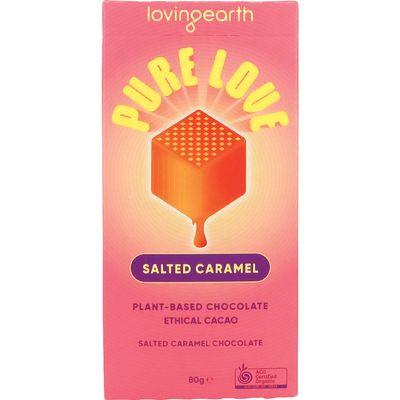 Loving Earth Chocolate | Salted Caramel Chocolate
